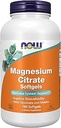 Now Supplements, Magnesium Citrate, Med Glycinate & Malate, Nervesystemet Support *, 180 Softgels