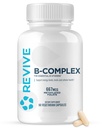 Revive MD vitamin B Complex kapsler - Understøtter hjerte sundhed & immunsystem - B- Complex vitamin supplement til kvinder & mænd - Vitamin B12 Complex fremmer sund hjerne funktion & øger energi