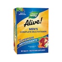 Naturen er i live! Mænds Complete Multivitamin, understøtter energi Metabolisme & Muskelfunktion *, B- Vitaminer, Gluten- fri, 50 tabletter