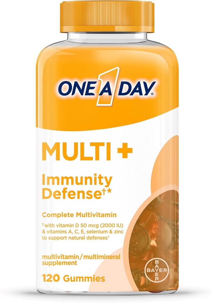 EN EN DAY Multi + immunsupportgummier, Immunitet Multivitamin med D-vitamin, C-vitamin, E-vitamin, A-vitamin, zink og mere, Gummy Vitamin, 120 Greve