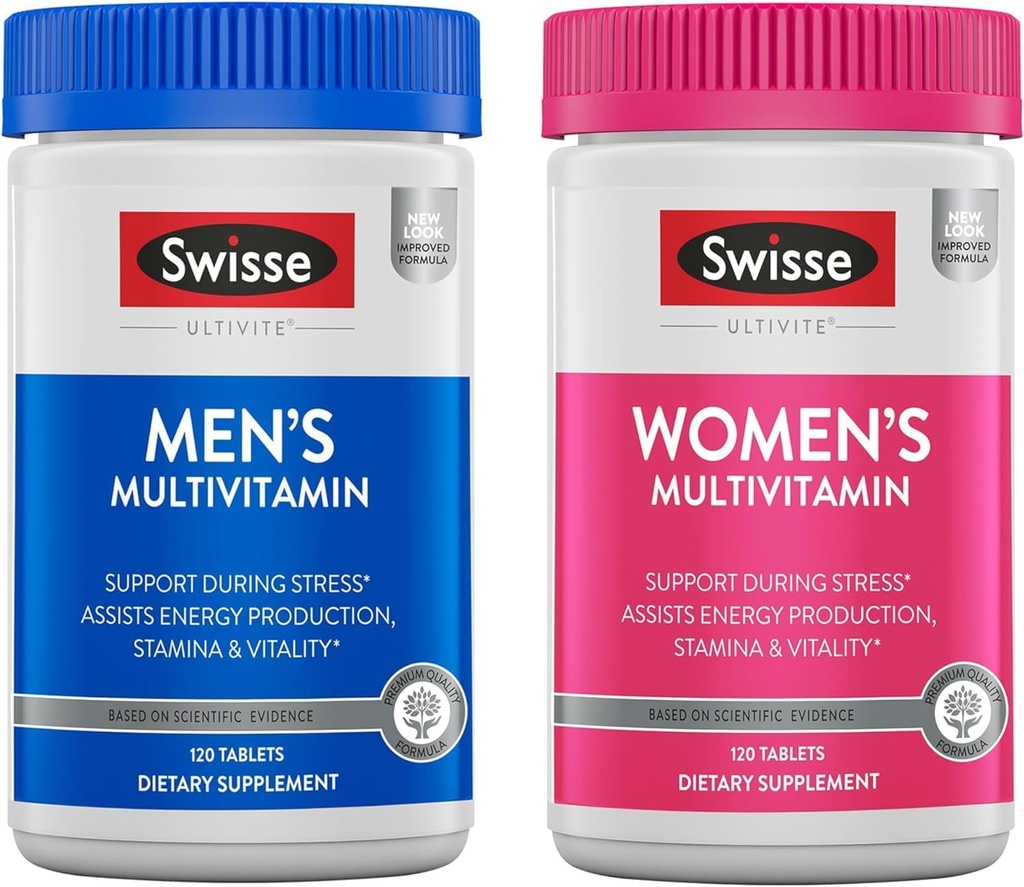 Swisse Daily Multivitamin til mænd og kvinder Bundle Combo Pack