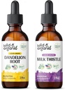 Wild & Organic Mælkebøtte Tinktur 2 fl oz & Milk Thistle Tinktur 2 fl oz