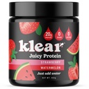 Klear - Clear Protein Powder Strawberry Watermelon Lactose-Free Protein Powder 20g Protein Whey Isolate 0 Sugar 16 Servings Keto-Friendly Protein Isolate Mix Water Shake for Clear Protein Drink
