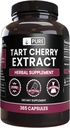 PURE ORIGINALSKE INGREDIENSER Tart Cherry Extract (365 kapsler) Ingen Magnesium eller Rice Fillers, Altid Pure, Lab Verified