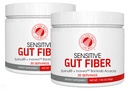 Silver Fern Sensitive Gut Fiber Supplement - Each Tub = 30 Scoops = 30 Day Supply - 6 Grams of Dietary Fiber Per Serving - with Galactomannan Guar Fiber, Baobab Fruit Powder (2 Tubs)