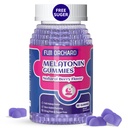 Melatonin Gummies 5mg - Natural Sleep Aid - Sleep Supplement - Sugar Free Melatonin Gummies Match med Magnesium Hjælper Du falder hurtigere og blive længere - 60 Gummies Vegan