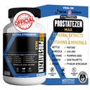 ProstateZen Max | Extra Strength Natural Herbal Prostate Support | 60 Veggie Capsules | Saw Palmetto, Pygeum, Nettle, Reishi, Maitake | Gluten-Free, Vegan (1)