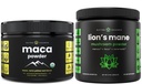 NutraChamps Organic Maca & Organic Lions Mane Powder