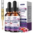 Liposomal Lymphatic Drainage Drops, 26 in 1 Liver Cleanse Detox & Repair with Milk Thistle, Echinacea, Glutathione, Vitamins, Lymph-Liver Cleanse, Gut & Metabolic Health - Mixed Berry Flavor 4 Fl Oz
