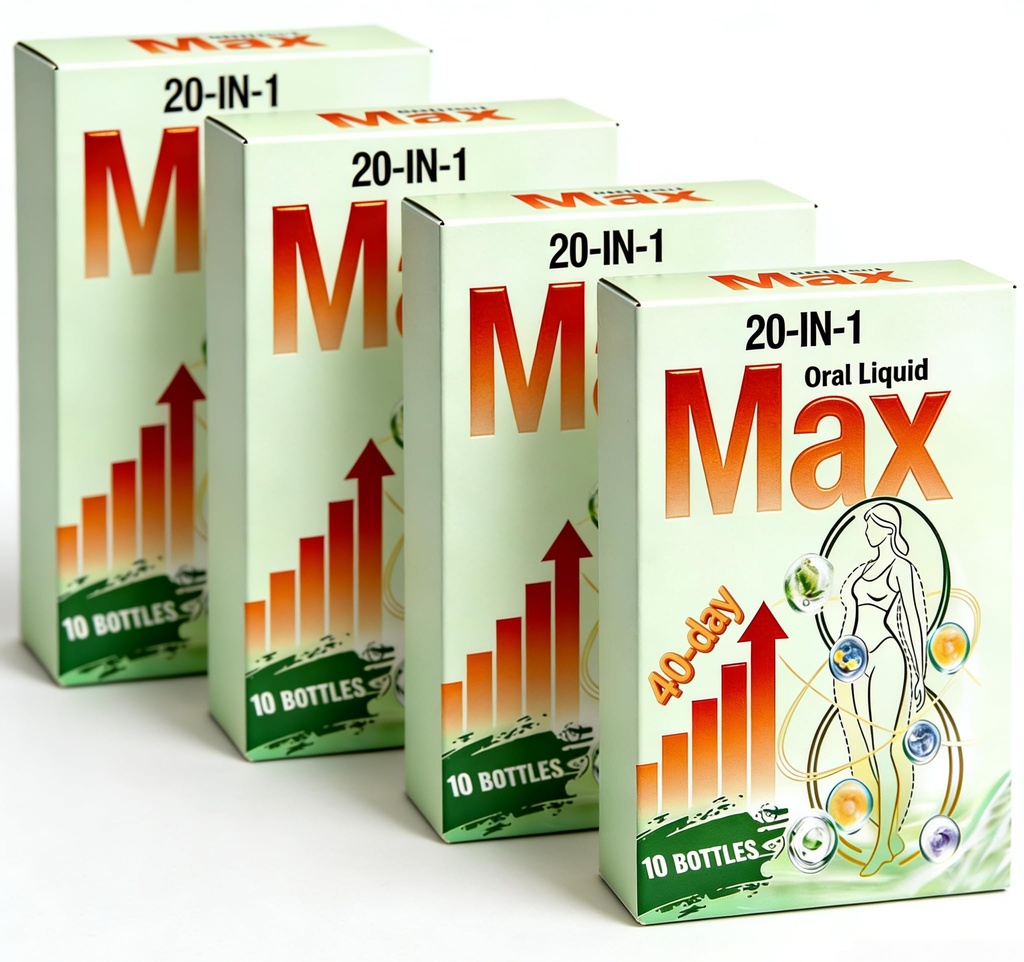 20-in-1 Liquid Drops Max, Certified, with Cactus and Chili Pepper Extracts, a Wellness Support Formula Designed for Adults