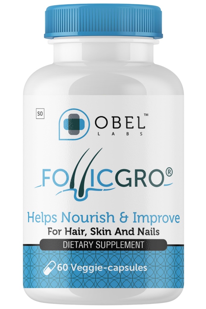 obel Follicgro Hår, hud og negle Supplement til 124; Urteudtræk 124; Vitaminer; 124; Biotin; 124; MSM; 124; Saw Palmetto; 124; Nældefeber; 124; 60 kapsler