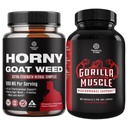 Bundle of Horny Geat Weed for Male Enhancement - Ekstra styrke Horny Geat Weed for mænd og ekstra styrke Testosteron Booster for mænd - Natural Testosteron Supplement