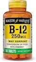 Mason Vitamins Mason Vitamin B 12 250mcg Tablets