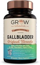 grow vitamin Original Gallblære Formel, Lavet w / Renset Bile Salte & Ox Bile fordøjelsesenzymer - Inkluderer omhyggeligt udvalgte fordøjelsesurter - 90 kapsler