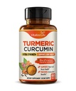Organic Turmeric Curcumin Supplement Capsules – Made in USA – Extra Strength with BioPerine and 95% Curcuminoids for Joint Health and Healthy Inflammation Support – 60 Vegan Pills