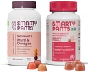 SmartyPants Women 's Multivitamin og Probiotic Immunity Bundle: Omega 3 Fish Oil (EPA / DHA), Methylfolat, CoQ10, Vitamin D3, C, fordøjelses- og immunsupporttillæg (30 dages forsyning)