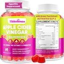Appetite Suppressant Support 124; Understøtter GLP-1 Funktionsoversigt 124; Apple Cider Vineddike Gummier med Green Tea Extract, Probiotic for Fat Burner, Detox Cleanse, Metabolisme, Energi & fordøjelsessygdomme, 60 Gummies