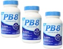 PB8 Probiotic - 3 Pack - 120 Capsules Per Bottle - Supports Digestive Health - 14 Billion CFU - 8 Beneficial Strains - No Milk, Gluten, or Soy