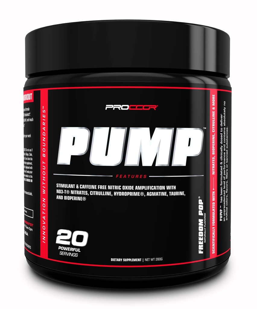 Pump with Nitrates, Citrulline, HydroPrime and More (20 Servings), Freedom Pop