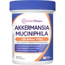 Doctor's Recipes Akkermansia Probiotic, Akkermansia Muciniphila 100 Billion TFUs, Cranberry, Blueberry & Pomegranate Extract, GLP-1 Production, Gut, Digestive, Immune Health, 30 Veggie Capsules