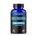 Akkermansia Muciniphila Probiotic – 1 Billion AFU with 390 mg Inulin Prebiotic Fiber – 60 Capsules, 2-Month Supply – Gut Health & Metabolism Support, Daily Probiotic for Men & Women