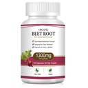 Lemeli Beetroot, Organic Beet Root Capsules, 1300mg, Non-GMO & Gluten Free, Beet Root Supplement, Beet Root Supplement for Women & Men - 60 Capsules