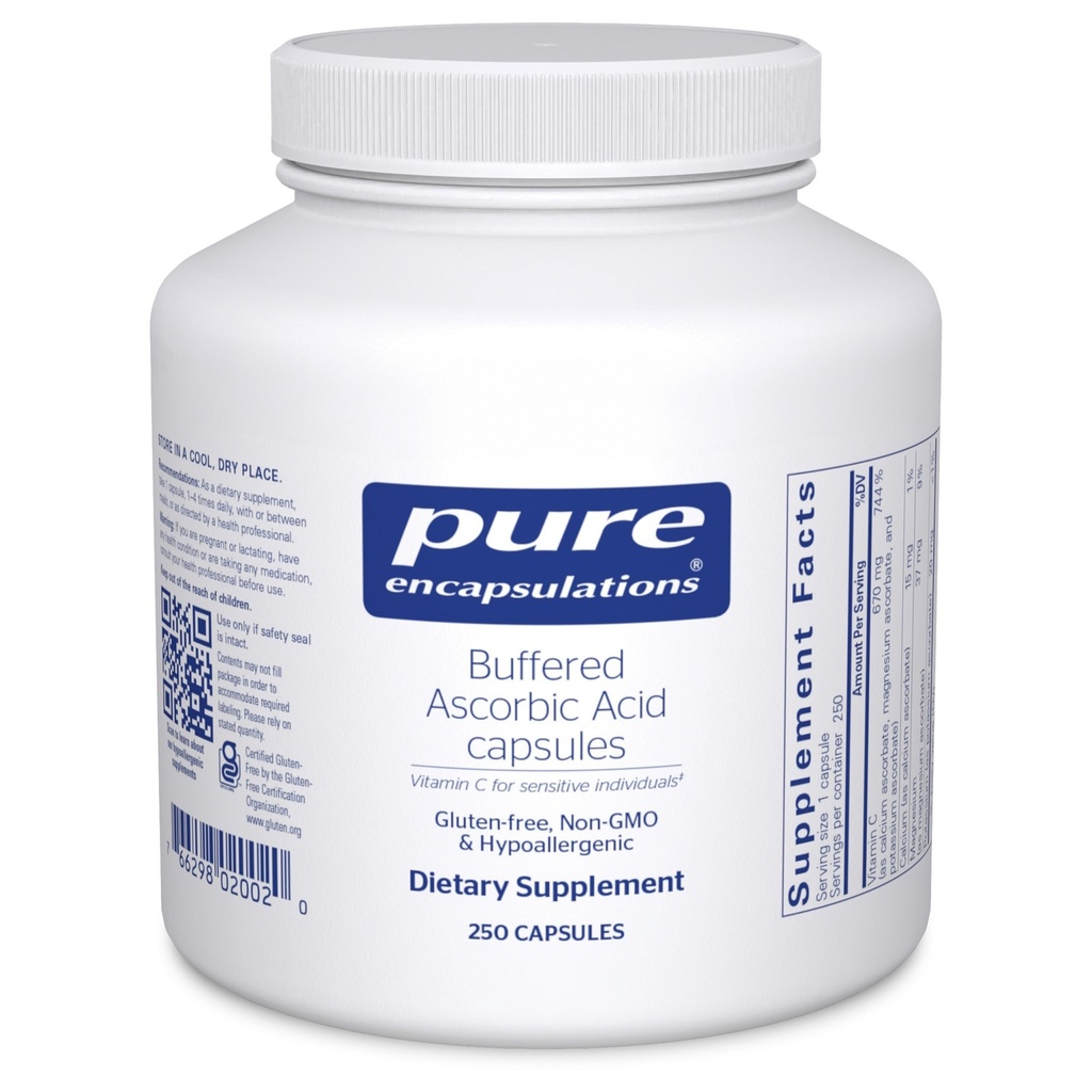 Ren indkapsling Buffered Ascorbic Acid Kapsler