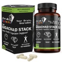 The Gigachad Stack Foundational Nootropic for Focus, Memory & Motivation | for Gamers, Students & Professionals | Alpha GPC, Uridine, Bacopa | Made in USA | 120 Capsules