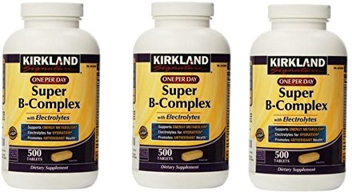 Kirkland Signature One per dag Super B- Complex med Electrolytes, 500 tabletter
