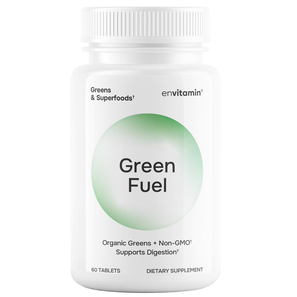 Grøn Fuel Organic Green Tablets - Økologisk Grønne, Frugt og Grøntsager Blend