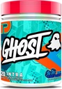 GHOST Intra Workout Powder, Blå Hindbær - BCAA, & EAA, Nootropics & Hydration - Essential & Branch Chain Aminosyrer, Understøtter Muscle Recovery & Focus - Pre, Intra & Post Workout Powders