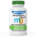 DrFormulas Magnesium Glycinate 400 mg Supplement for Women, Men, Kids Supplement with Chelated TRAACS Magnesium Bisglycinate 100% Chelated Capsules for Max Absorption, 60 Capsules