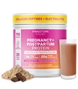 Pink Stork Pregnancy & Postpartum Protein Powder for Women, 20g Whey & Collagen, Prenatal & Breastfeeding Protein Shake Mix for Energy, Recovery & Hydration, Chocolate, 15 Servings