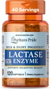 Puritans Pride Lactase Enzyme, Mælk og Dairy Digitant, Kosttilskud Support til fordampning, og Cellular Energy Support, 40 Day Supply, 120 Softgels
