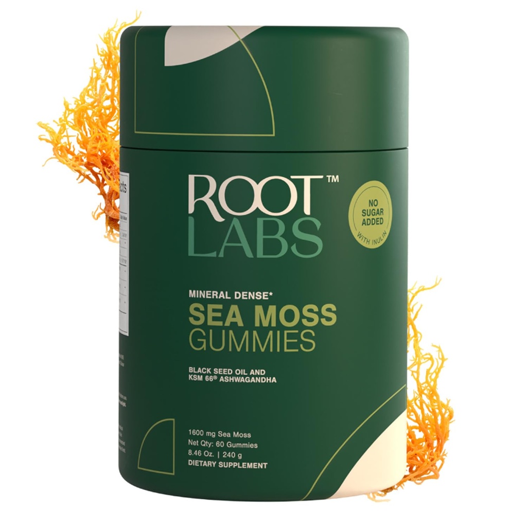 Sea Moss Gummies I 92 + Minerals I Black Seed Oil I KSM 66 Ashwagandha I Lab Testet I Ingen Tilsat Sukker