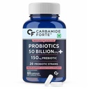 Probiotic & Prebiotic Blend | 50 Billion CFU & Gut Health by Novus Life Sciences