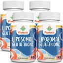 2400MG Liposomal Glutathion, with Vitamin C, Milk Thistle & Alpha- Lipoic Acid, Master Antioxidants, Pure Reduceret L- Glutathion - Immunsystem, Cell Repair, Energy, High Absorption, 240 Softgels