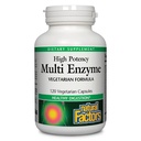 Natural Factors, High Potency Multi Enzyme Vegetarian Formula, Plant-Based Digestive Aid, 120 Capsules