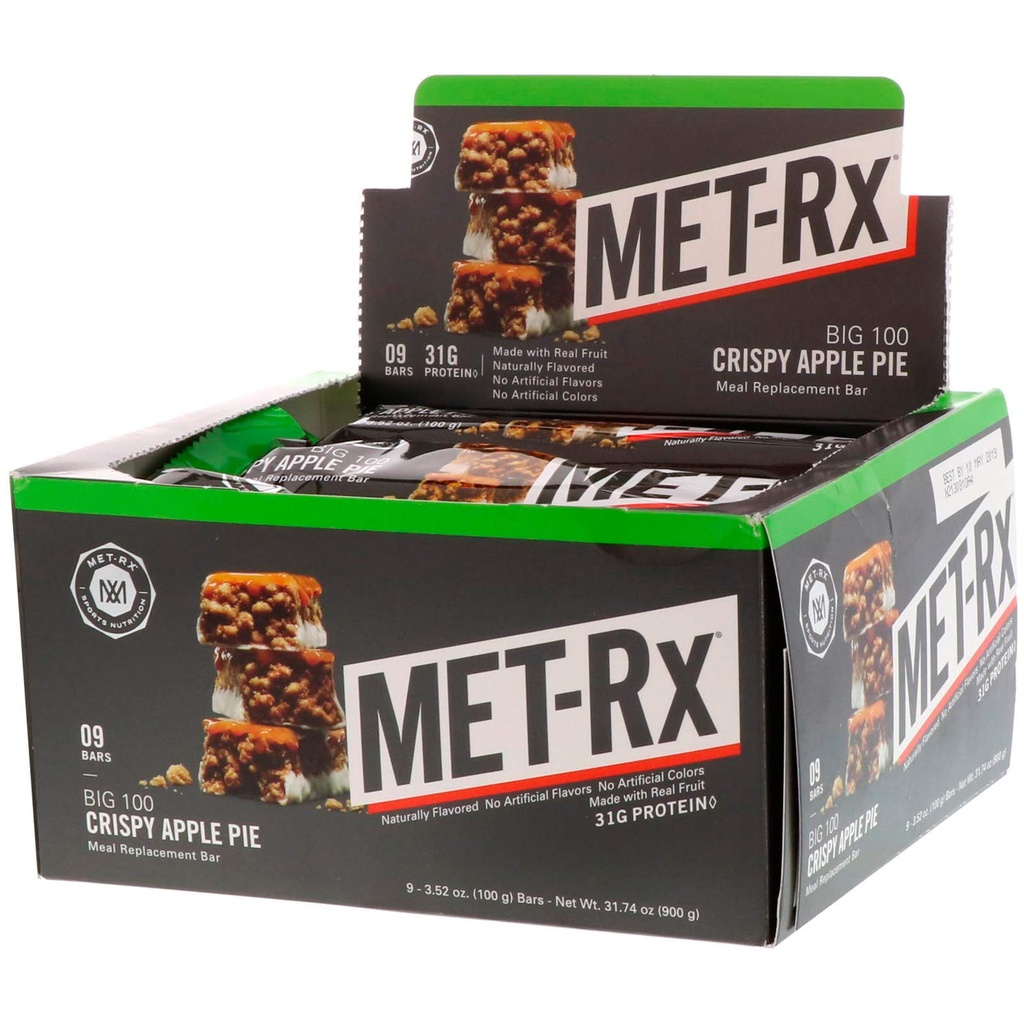 Met-Rx Big 100 Colossal Apple Pie, 9 Count