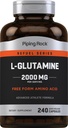 Piping Rock L Glutamin Powder Capsules against 124; 2000 mg