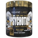 Insane Labz Psykotisk Guld, High Stimulant Pre Workout Powder, Extreme Lasting Energy Focus, Pumper og Endurance med Beta Alanine, DMAE Bitartrate, NO Booster (60 Servere, Blå Punch)