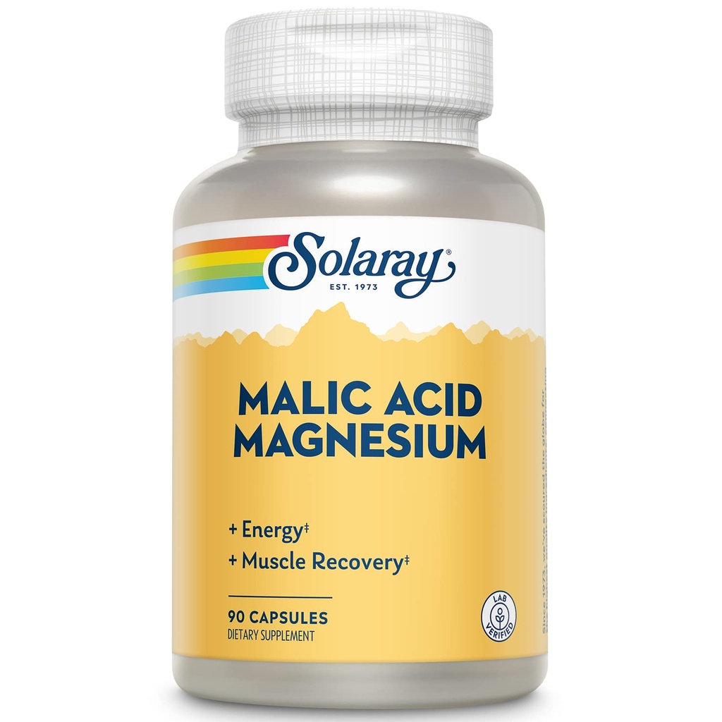 Solaray Malic Acid med Magnesiumstearat 124; 90 CT
