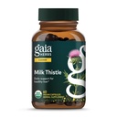 Gaia urter Milk Thistle - Lever supplement & rense støtte til at hjælpe med at opretholde sund leverfunktion funktion * - 60 Vegan kapsler (20-dages forsyning)