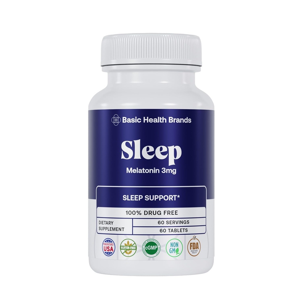 Basic Brands Melatonin, 60- greve (pakke med 1)