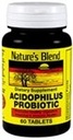Nature's Blend Acidophilus Probiotic 60 Tablets