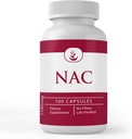 PURE ORIGINAL INGREDIENSER N- Acetyl L- Cysteine NAC, (100 kapsler) Altid ren, ingen tilsætningsstoffer eller fyldstoffer, Lab Verified