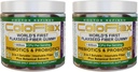 Organic Flaxseed Fiber + Probiotic Gummy Note 124; Forstoppelse Relief & Regularitet uden krampe for voksne, Opløselig & Uopløselig Triple- Fiber Vegan Gummies - 60 Servere