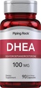 Piping Rock DHEA Supplement 100mg • 124; for mænd og kvinder • 124; 90 Kapsler • 124; Dehydroepiandrosterol • 124; Non- GMO, Gluten Free