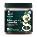 Gaia Herbs Organic Ashwagandha Gummies - Stress Support* - Made with Cinnamon & Ginger - Gluten Free & Vegan - 120 Count (40 Servings)
