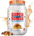 LEONA LION Superhuman Whey Protein Powder, Great Tasting Pure Whey Protein Isolate, Low Carb, Low Sugar, No Bloat Post Workout, Muscle Recovery & Growth (28 Serveringer, PB & Gains)